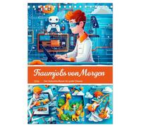 Traumjobs von Morgen - Der Zukunfts-Planer für große Träume (Tischkalender 2026 DIN A5 hoch), CALVENDO Monatskalender: Moderne Traumberufe mit abenteuerlichen Karriereträumen für Kids