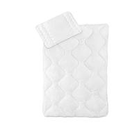 Traumnacht 03831469130 de 3 Star cunas Juego 3 de 4 estaciones, 1 x teilbare Edredón (100 x 135 cm y 1 funda de almohada de 40 x 60 cm, microfibra, color blanco, 135 x 100 x 2 cm, 2 unidades de medida