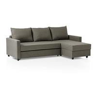 Traumnacht Belfort Juego de sofá Cama esquinero en Forma de L y Espacio para Guardar Cosas en la otomana