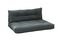 Traumnacht Cojín para Palets Exterior con Relleno de Espuma, Cojín para Palets, Sofá de Palets 2 Unidades (Asiento + Respaldo), Gris Oscuro