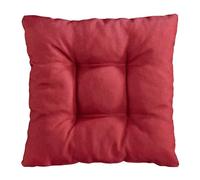 Traumnacht Cojines de Silla Cozy 4 Unidades, Cojines de Asiento Cómodos para Jardín, Cocina o Comedor, Interior y Exterior, 38 x 38 x 6 cm, Rojo