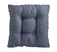 Traumnacht Cojines de Silla Cozy 4 Unidades, Cojines de Asiento Cómodos para Jardín, Cocina o Comedor, Interior y Exterior, 38 x 38 x 6 cm, Azul Jeans