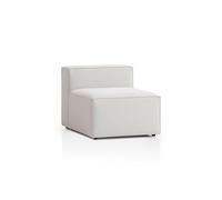 Traumnacht Sofá Modular Genua, Conjunto de Sala combinable Individualmente, Elemento de Asiento sin Brazo - Tela Resistente para Muebles, Fabricado según estándar de Calidad alemán, Blanco