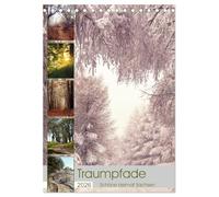 Traumpfade - Schöne Heimat Sachsen (Tischkalender 2026 DIN A5 hoch), CALVENDO Monatskalender: Schöne Wege im unbekannten Sachsen