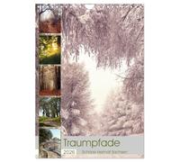 Traumpfade - Schöne Heimat Sachsen (Wandkalender 2026 DIN A4 hoch), CALVENDO Monatskalender: Schöne Wege im unbekannten Sachsen