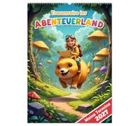 Traumreise ins Abenteuerland - Planer für Kinder (Wandkalender 2027 DIN A2 hoch), CALVENDO Monatskalender: Faszinierender Kinderplaner: Wo Kinderphantasie auf einzigartige Illustrationen trifft.