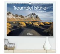 Traumziel Island 2026 (hochwertiger Premium Wandkalender 2026 DIN A2 quer), Kunstdruck in Hochglanz: Das einzigartige Land im Norden Europas in 12 traumhaften Bildern.