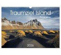 Traumziel Island 2026 (Wandkalender 2026 DIN A3 quer), CALVENDO Monatskalender: Das einzigartige Land im Norden Europas in 12 traumhaften Bildern.