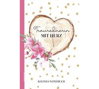 Traurednerin mit Herz: Traurednerin Geschenk A5 Notizbuch liniert kleines Dankeschön für beste Rednerin auf freier Trauung ein Dank von Braut und Bräutigam Buch für Notizen im schönen Herz Design