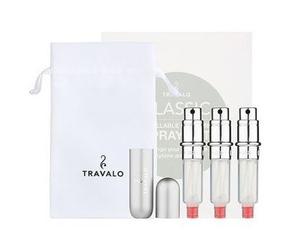 Travalo Classic pulverizador de perfume recargable Silver 3 x 5 ml set de regalo