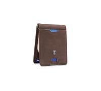 TRAVANDO Cartera con Pinza para Billetes Bloqueo RFID - Seguridad - Tarjetero Hombre Slim - Billetero - Cartera pequeña de Viaje - Protege Tarjetas de crédito