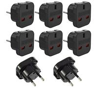Travel Adapter uk a Europa, Adaptador Enchufe Reino Unido a UE/DE/FR/IT/ES