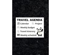 TRAVEL AGENDA: 14,21 X 10,41 cm, calendar 2024-25, weekly budget, weekly planning, project, travel Itinerary, evaluation of the week, achievement, challenges, 180 pages, Hardcover.