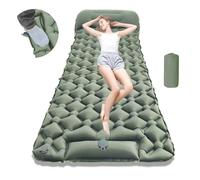 Travel Air Mattress- Inflatable Sleeping Pad, Waterproof Inflatable Camping Sleeping Pad, Foldable Camp Sleep Mat Travel Tent Gear, for Parks Hiking Backpacking Picnic Walking Climbing (#F,Single)