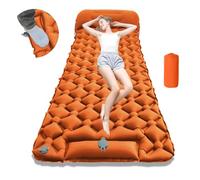 Travel Air Mattress- Inflatable Sleeping Pad, Waterproof Inflatable Camping Sleeping Pad, Foldable Camp Sleep Mat Travel Tent Gear, for Parks Hiking Backpacking Picnic Walking Climbing (#C,Single)