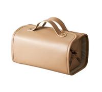 Travel Bag For Toiletries - Foldable Makeup Organizer with Removable Dividers | Waterproof Cosmetic Pouch Travel, Brushes, and Skincare | Portable Storage Solution For Women