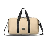 Travel Bag Male Female Large-Capacity Hand Luggage Dry-Wet Separation Sports Fitness Bag Short-Distance Travel Package(Khaki)
