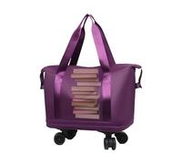 Travel Bag with Wheels, Rolling Shopping Suitcase Pack, Lightweight Scratch-Resistant Luggage, 360° Swivel Wheels, Wet and Dry Separation Compartment for Trips and Daily Use