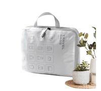 Travel Bags For Women - Waterproof Beauty Vanity Tote, Aviation Approved Grooming Handbag, Heavy Duty Washroom Kit Carrier, Compact Shower Essentials Luggage | Cosmetic Makeup Train Case For Weekend