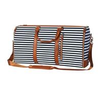Travel Bags Women, PU Leather Duffle Bag with Shoe Compartment