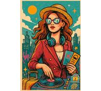 Travel & Beats Lined Notebook: A 110-Page Journal for Creative Writing, Daily Notes, and On-the-Go Inspiration