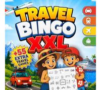Travel Bingo XXL: Road Trip Bingo, Car Bingo & 55 Screen-Free Travel Games for Kids Ages 5+ | Car, Train, Plane & Cruise Activity Book | Travel Essentials For Kids | RoadTrip Games