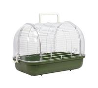 Travel Bird Cage - 12 Inch Portable Parrot Carrier | Acrylic Bird Case - Compact Transparent Window Carrier for Parakeets Canaries Cockatiels and Conures, Keeping Pets Safe & Comfortable on Trips