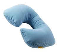 Travel Blue Almohada Viaje de Lujo - Almohada de Viaje Hinchable de Algodón con Microfibra y Relleno Sintético Suave Cojin Cuello Inflable Viaje - Accesorio para Viajes Cómodo y Práctico