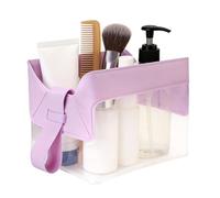 Travel Bolsa Toiletry | Organizador transparente para maquillaje con cierre magnético, porta cosméticos | Para tocador, baño, viajes, vacaciones, hombre y mujer viajeros, violeta, Fare riferimento