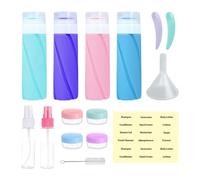 Travel Bottles Toiletries - Leak-Proof Size Shampoo Liquid Spray for Easy