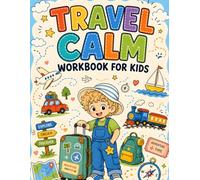 Travel Calm Workbook for Kids: Road Trip Activities, Airport Waiting Games, Travel Anxiety Tools, Drawing Prompts, and Screen-Free Fun for Kids Ages 5-9