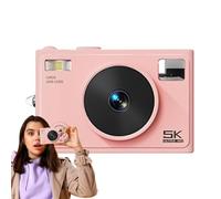Travel Camera, 5k Digital Camera, Compact Professional Photo-Taking Tool, High-Resolution 2.8-Inch IPS Screen, Anti-Shake Technology For Photography, Vlogging, 11x7.15x3.7cm