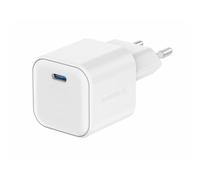 Travel charger gan 1x usb-c 20w power delivery white