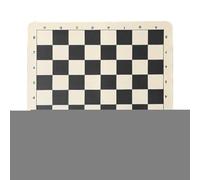 Travel Chess Board, Soft Chess Game Board, Roll Up Sport Plat Form, Lightweight Foldable Design, Compact Storage, Family Gatherings Parties, 13.39x13.39 Inches, Black, 1 Piece