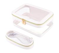 Travel Clear Makeup Bag, Large Capacity Cosmetic Pouch, Transparent Makeup Organizer, Clear Cosmetic Bag For Travel, Waterproof Makeup Bag, Zipper Pouch For Cosmetics, Travel Toiletry Organizer,