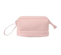 Travel Cosmetic Bag Double Layer, Large Makeup Bag Zipper Pouch, 23,5 x 10