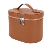 Travel Cosmetic Bag - Impermeable PU Leather Makeup Tote, Organizador multipropósito | Stylish Zipper Pouches with Spacious Storage for Toiletry Jewelry Girls Beach Packing Car Train Bathroom