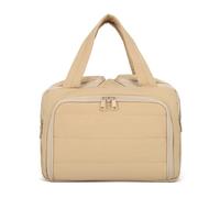 Travel Cosmetic Bag, Large Capacity Wide-Open Travel Cosmetic Bag, 4-in-1 Multi-Functional Lightweight Makeup Bags for Women with Handle (Khaki*1 pcs)