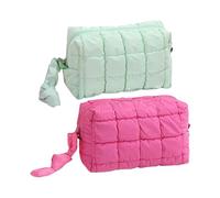 Travel Cosmetic Bag - Modern Toiletry Bag, 4.72 Inches Organizer for Lipsticks, Lotion and Concealer, Perfect for Wife Girlfriend, Camping Travel or Dating, Lightweight for Cosmetics and Toiletries