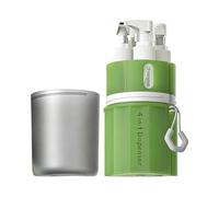 Travel Dispenser Bottle, Leakproof Vacuum Pump, Refillable Liquid Container, 4 in 1 Travel Set, for Conditioner Body Wash Lotion Shampoo Home Dorm Outdoor Camping Road Trip Toiletries