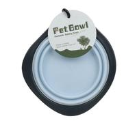 Travel Dog Bowl, Portable Folding Dish, Water and Food Container, Pet Feeder, Carabiner Clip Included, Lightweight Compact Design, for Hiking, Walking, Outdoor Trips
