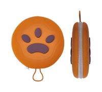 Travel Dog Bowls, Foldable Silicone Puppy Feeder, 2 en 1 Diseño a prueba de derrames, base antideslizante, compacto y ligero, ideal para camping, senderismo, playa, mochileros,