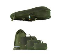 TRAVEL DUDE Bolsa de viaje 'Packing Cubes Set 4 Teilig mit Kompression, Packwürfel, Packtaschen Set für Rucksack & Koffer' verde oscuro One Size verde oscuro