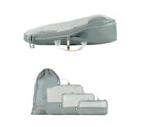 TRAVEL DUDE Bolsa de viaje 'Packing Cubes Set 4 Teilig mit Kompression, Packwürfel, Packtaschen Set für Rucksack & Koffer' gris claro One Size gris claro