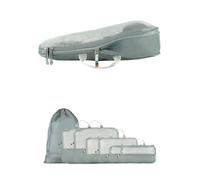 TRAVEL DUDE Bolsa de viaje 'Packing Cubes Set 7 Teilig mit Kompression, Packwürfel, Packtaschen Set für Rucksack & Koffer' gris claro One Size gris claro