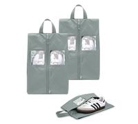 TRAVEL DUDE Bolsa de viaje 'Schuhtaschen Set 2 Teilig aus recycelten Plastikflaschen, Schuhbeutel Organizer' gris plateado One Size EUR