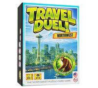 Travel Duel!: Northwest - Juego de cartas de rompecabezas del noroeste del Pacífico para adolescentes y adultos | Divertido juego de viaje familiar | Juego de estrategia de acertijo | Regalos del