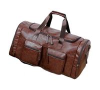 Travel Duffel Bags - Large Heavy-Duty PU Leather Gym & Overnight Tote for Men | Strong, Spacious Bag for Dad, Boyfriend, Business Trips, Weekend Travel, Gym, Airplane, Work, and Outdoor Use