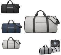 Travel Duffel Tote Foldable Bag, Weekend Overnight Backpack, Clothing Garment Duffel Bag with Shoe Compartment Large Capacity Suit Carry On Weekend School Tote (02)