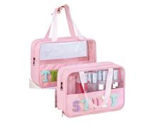 Travel Essentials Makeup Bag Toiletry Bags For Women Skincare Wash para Viajes de Negocios, Viajes, Gimnasio(2pcs Mixed)